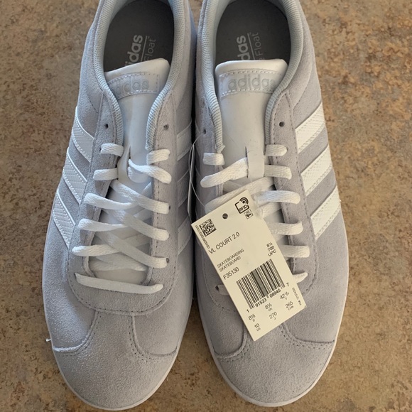 adidas Shoes - Baby Blue Suede Adidas Tennis Shoes